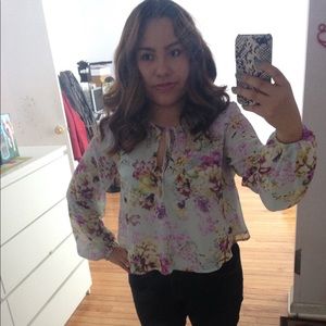 Ali & Kris Mint Floral Blouse